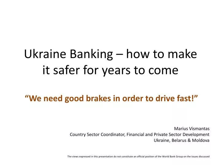 ukraine banking how to make it safer for years to come