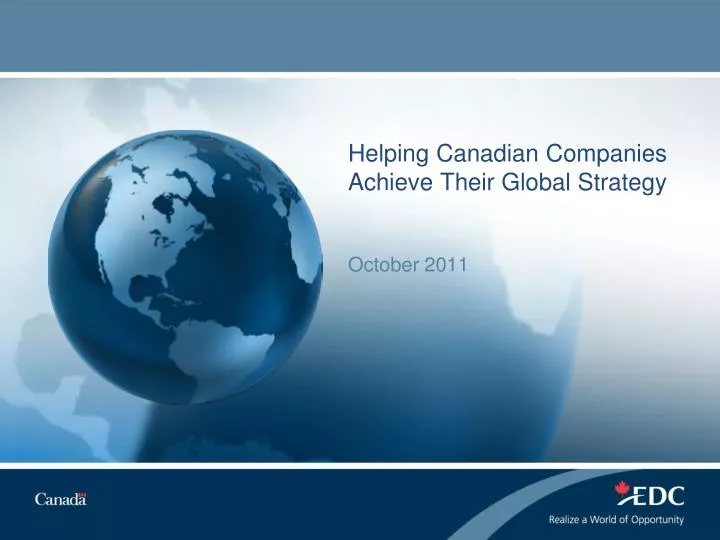 helping canadian companies achieve their global strategy