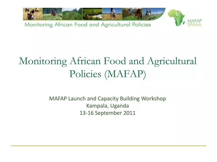 monitoring african food and agricultural policies mafap