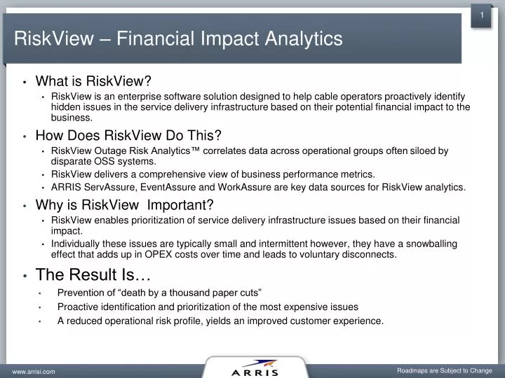 riskview financial impact analytics