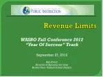 Revenue Limits - slide 1