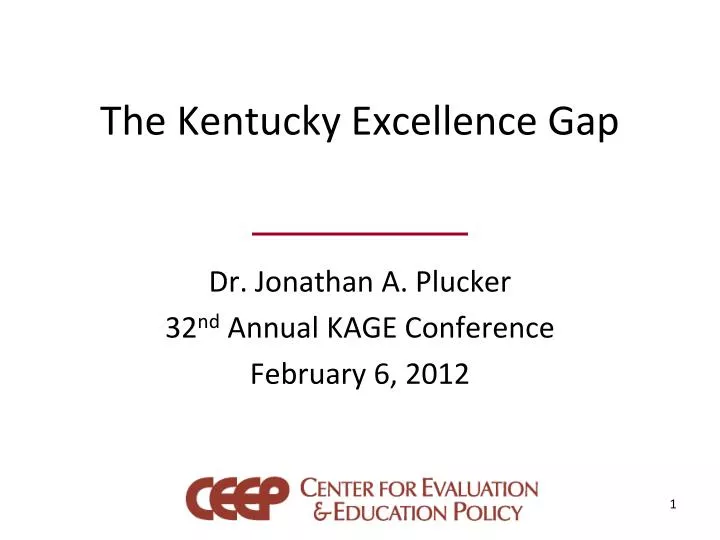 the kentucky excellence gap