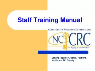 Staff Training Manual