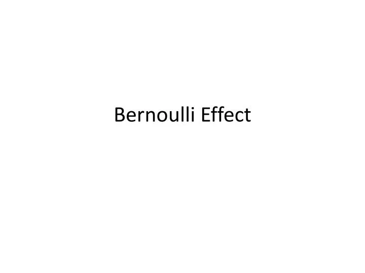 bernoulli effect