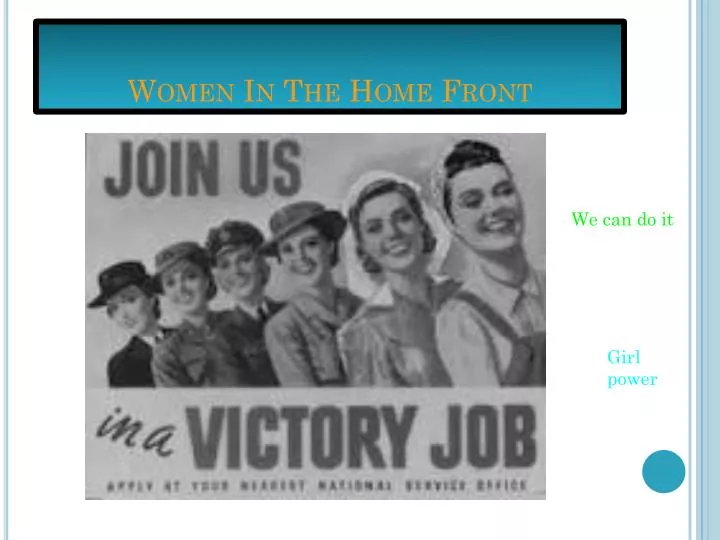 women in the home front