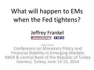 What will happen to EMs when the Fed tightens?