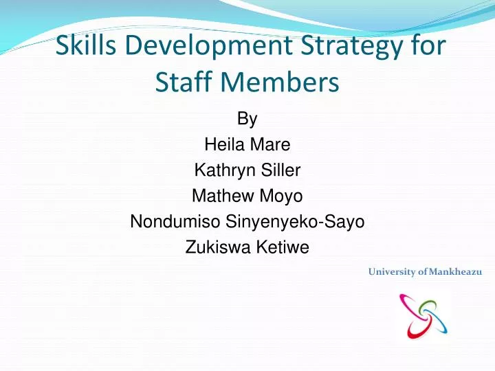 skills development strategy for staff members