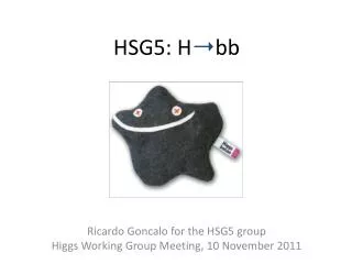 HSG5: H ? bb