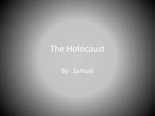 the holocaust