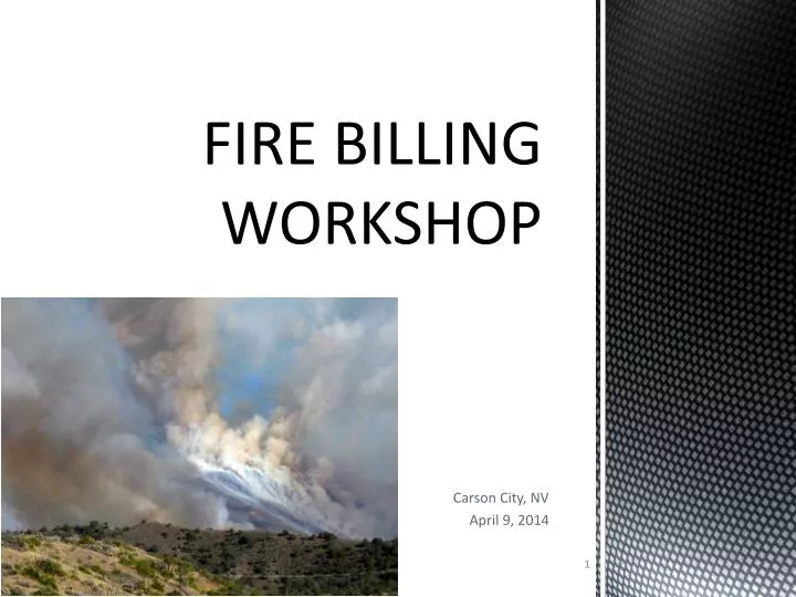 fire billing workshop