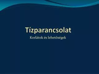 Tízparancsolat