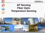 AP Sensing Fiber Optic Temperature Sensing - slide 1