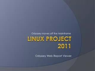 Linux Project 2011