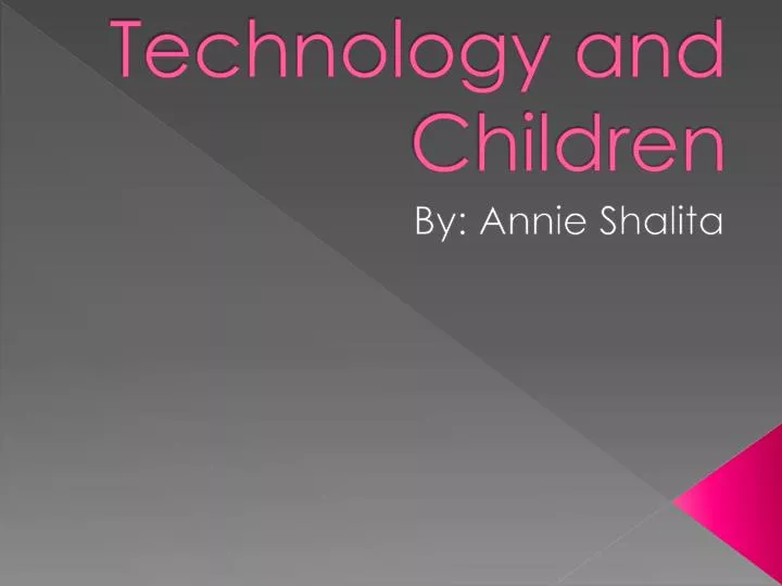 technology and children