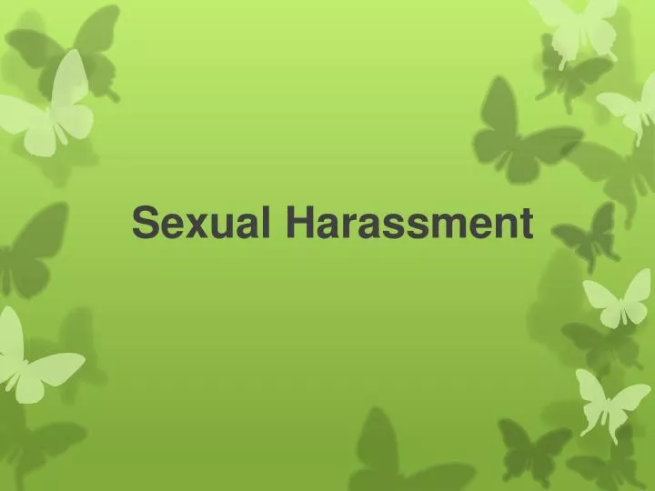 sexual harassment