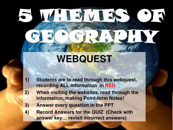 5 themes of geography