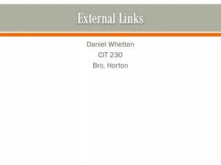 external links