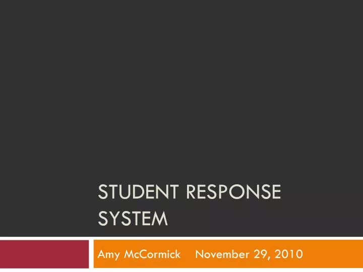 student response system