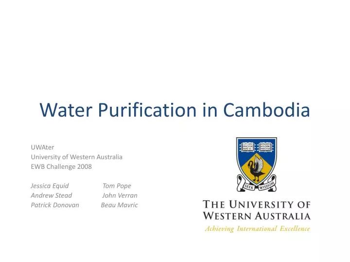 water purification in cambodia