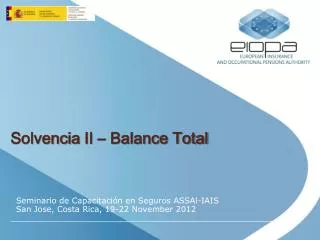 solvencia ii balance total