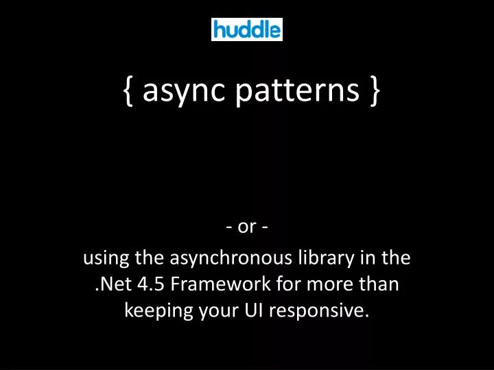 async patterns