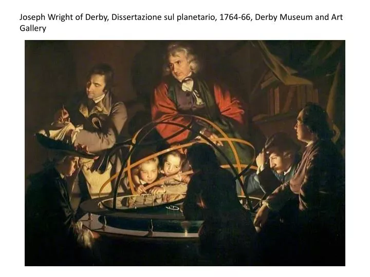 joseph wright of derby dissertazione sul planetario 1764 66 derby museum and art gallery