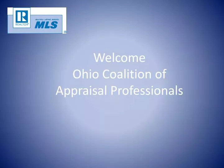 welcome ohio coalition of appraisal professionals