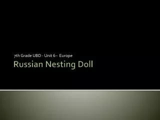 Russian Nesting Doll