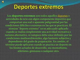 deportes extremos