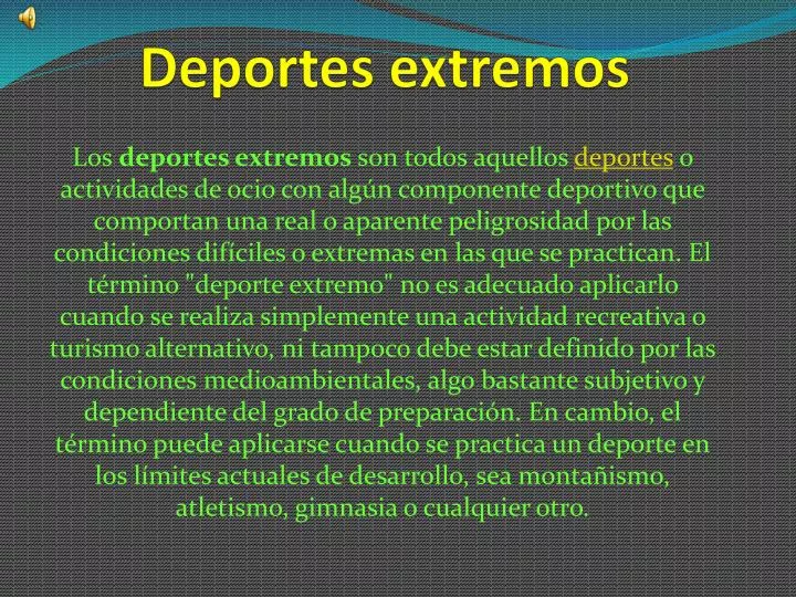 deportes extremos