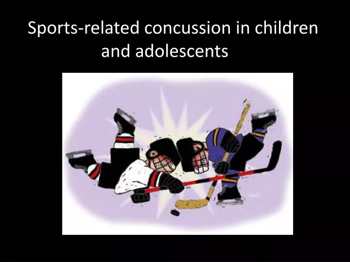 sports related concussion in children and adolescents