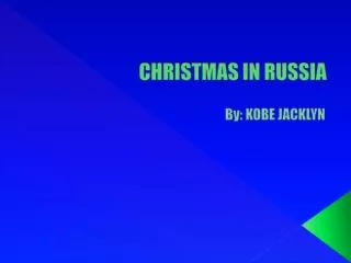 CHRISTMAS IN RUSSIA