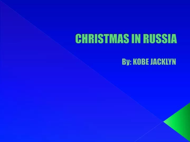 christmas in russia