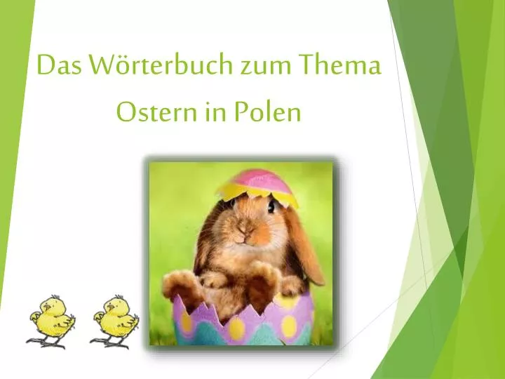 das w rterbuch zum thema ostern in polen