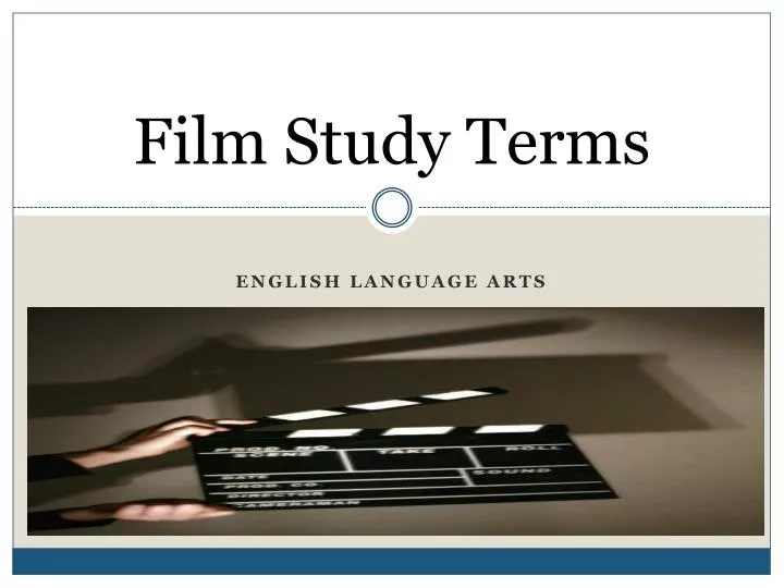 film study terms