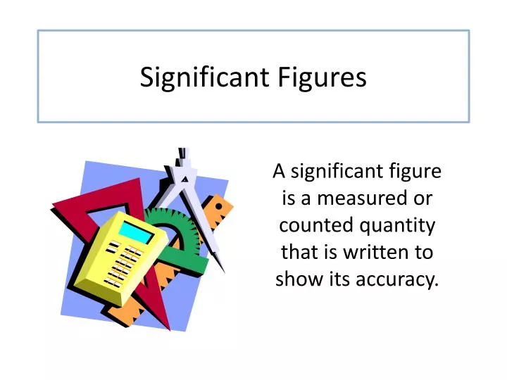 significant figures