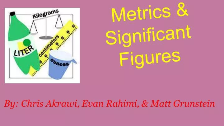 metrics significant figures
