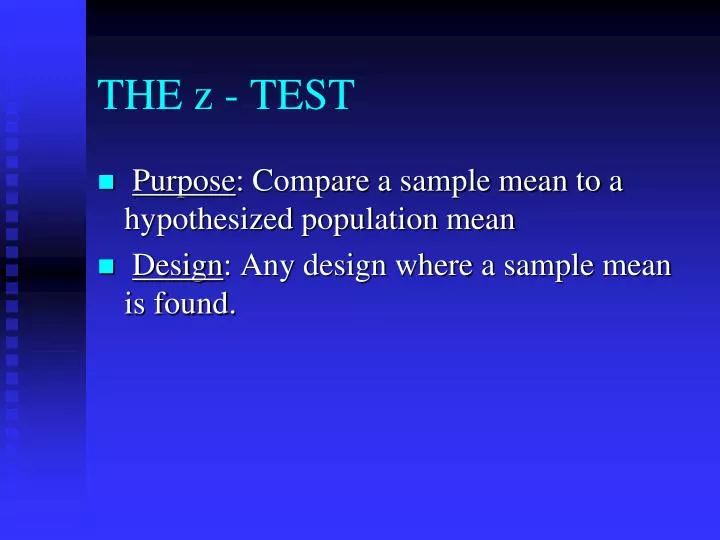 the z test