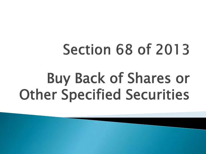 section 68 of 2013