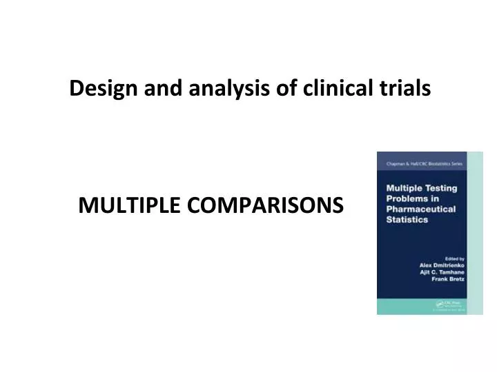 design and analysis of clinical trials