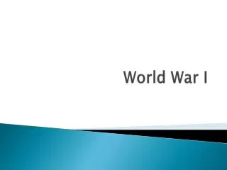 world war i