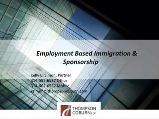 Employment Based Immigration &amp; Sponsorship