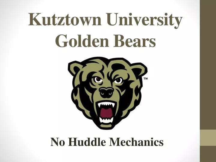 kutztown university golden bears