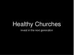 Healthy Churches - slide 1