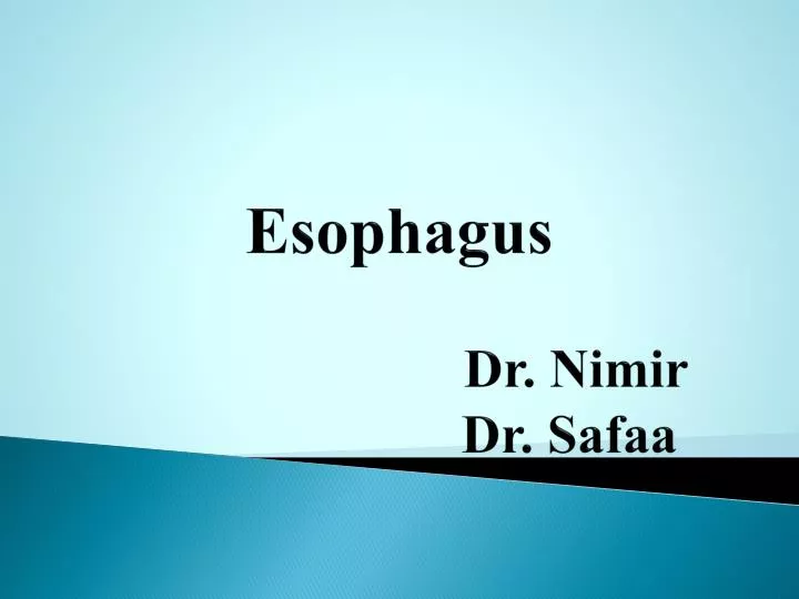 esophagus dr nimir dr safaa