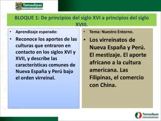 bloque 1 de principios del siglo xvi a principios del siglo xviii