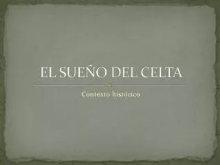 el sue o del celta