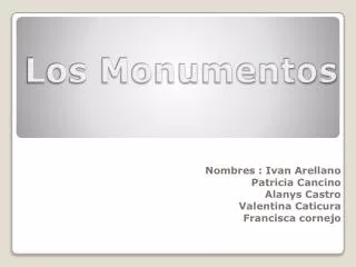 los monumentos