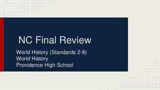 NC Final Review