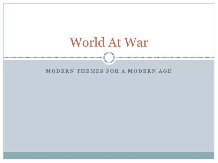 world at war